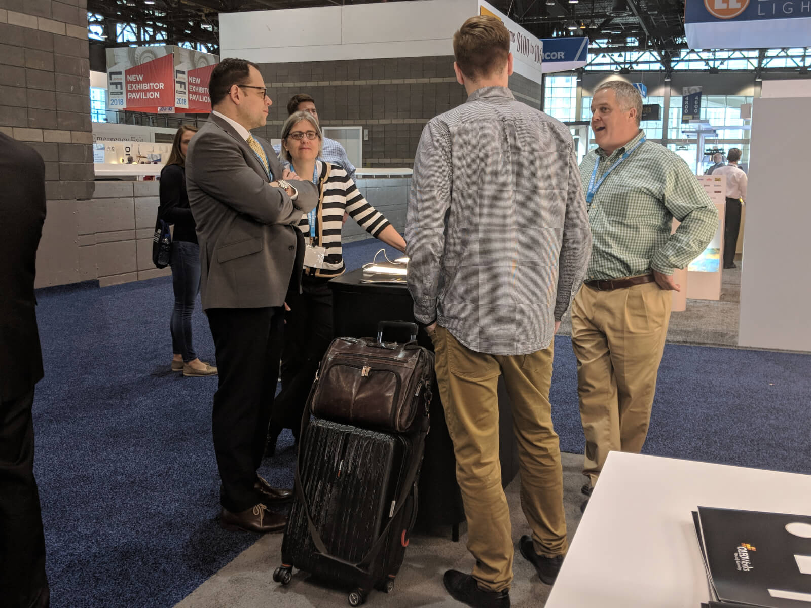 Visitors of Lightfair 2018 at OLEDWorks booth