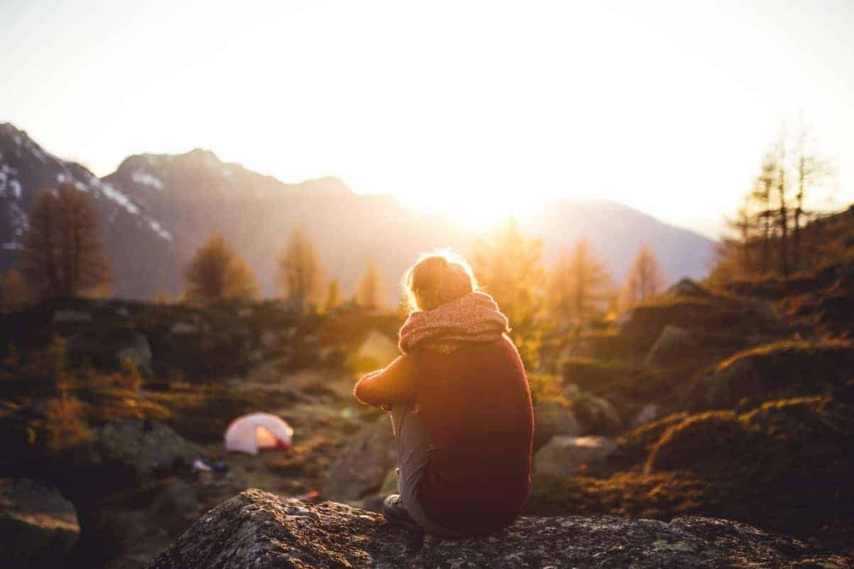 Woman Sitting in the Sun | OLEDWorks